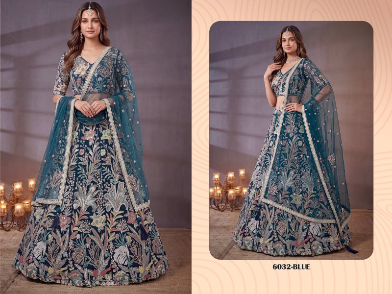 Zeel Vol 38 Soft Net Sequins Embroidery Work Designer Lehenga